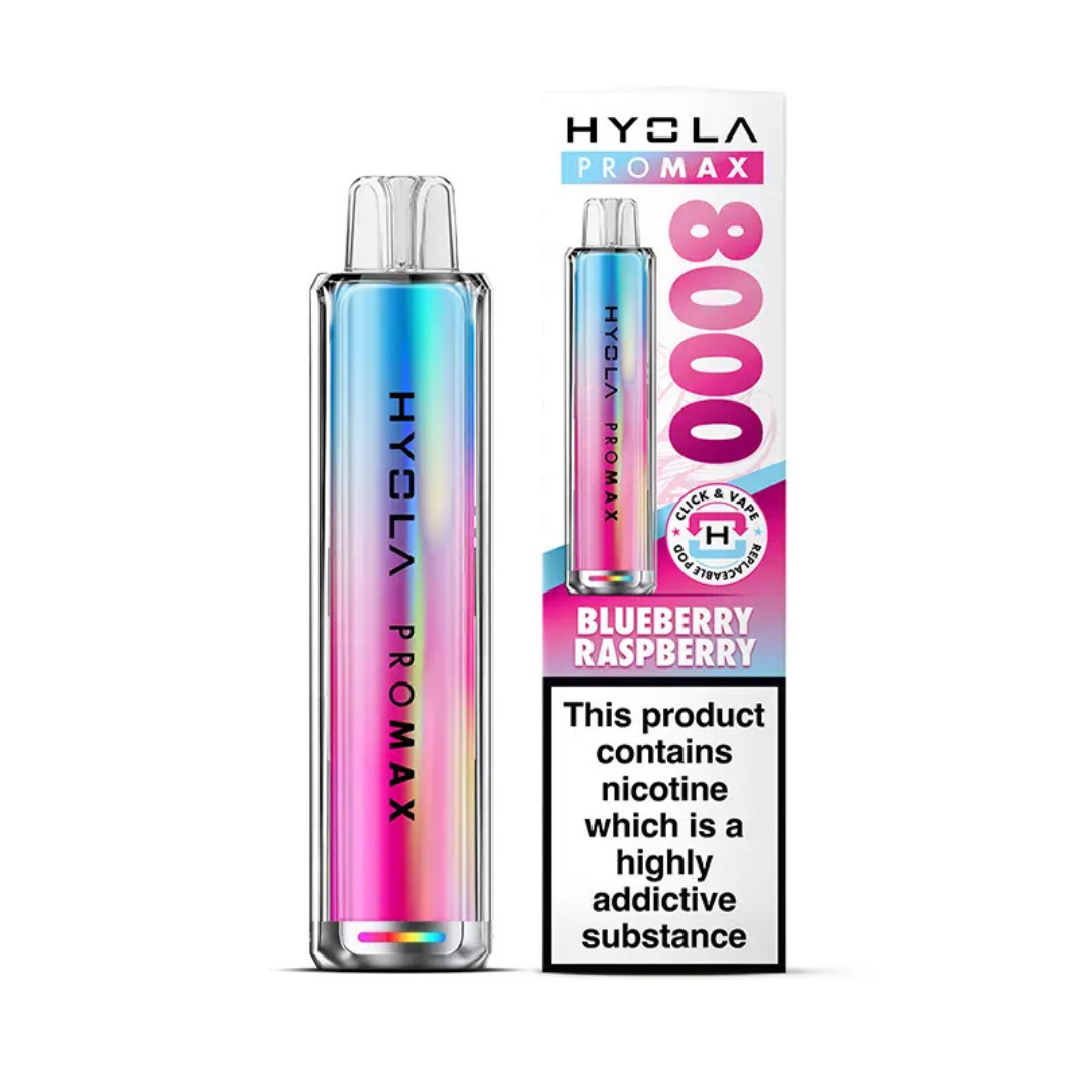 Hyola Pro Max 8000 Prefilled Pod Kit Blueberry Raspberry