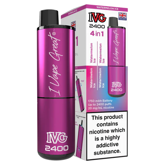 IVG 2400 Rechargeable Vape Watermelon Ice