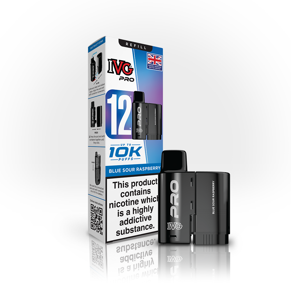 IVG PRO 12 Blue Sour Raspberry Refill Pod