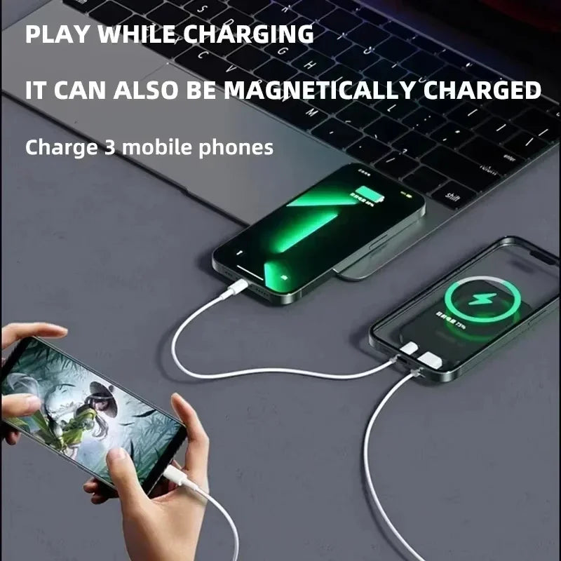 Xiaomi 100000mAh Power Bank Magnetic Wireless 22.5W Ultra Capacity Super Fast Charging Power Bank For Iphone16 Samsung Xiaomi