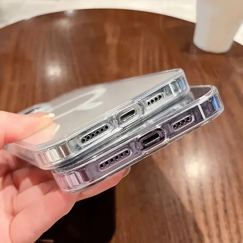 New Clear MagSafe Case for iPhone 17 17 Air 17Pro 17 Pro Max Shockproof Wireless Charging Cover with Magnetic Feature