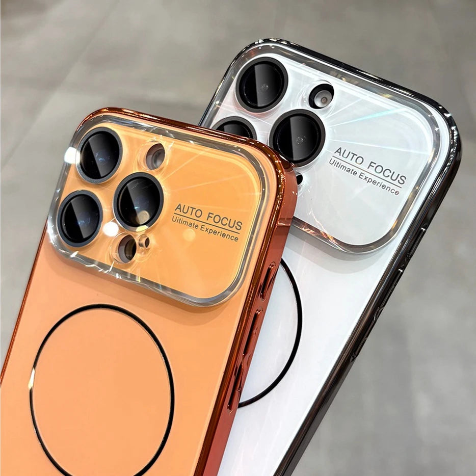 Luxury Laser Slim Matte Magsafe Magnetic Wireless Charging Case For iPhone 17 Air 12 13 14 15 16 17 Pro Max Hard Back Cover