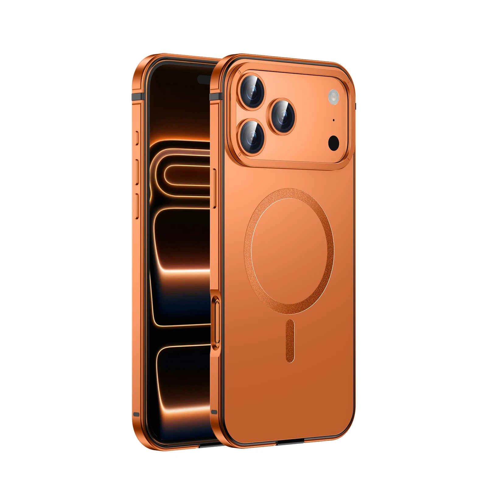 High Quality Suitable Magsafe Case for IPhone 17Pro Max Alloy Frame Heavy Protection Phone Case