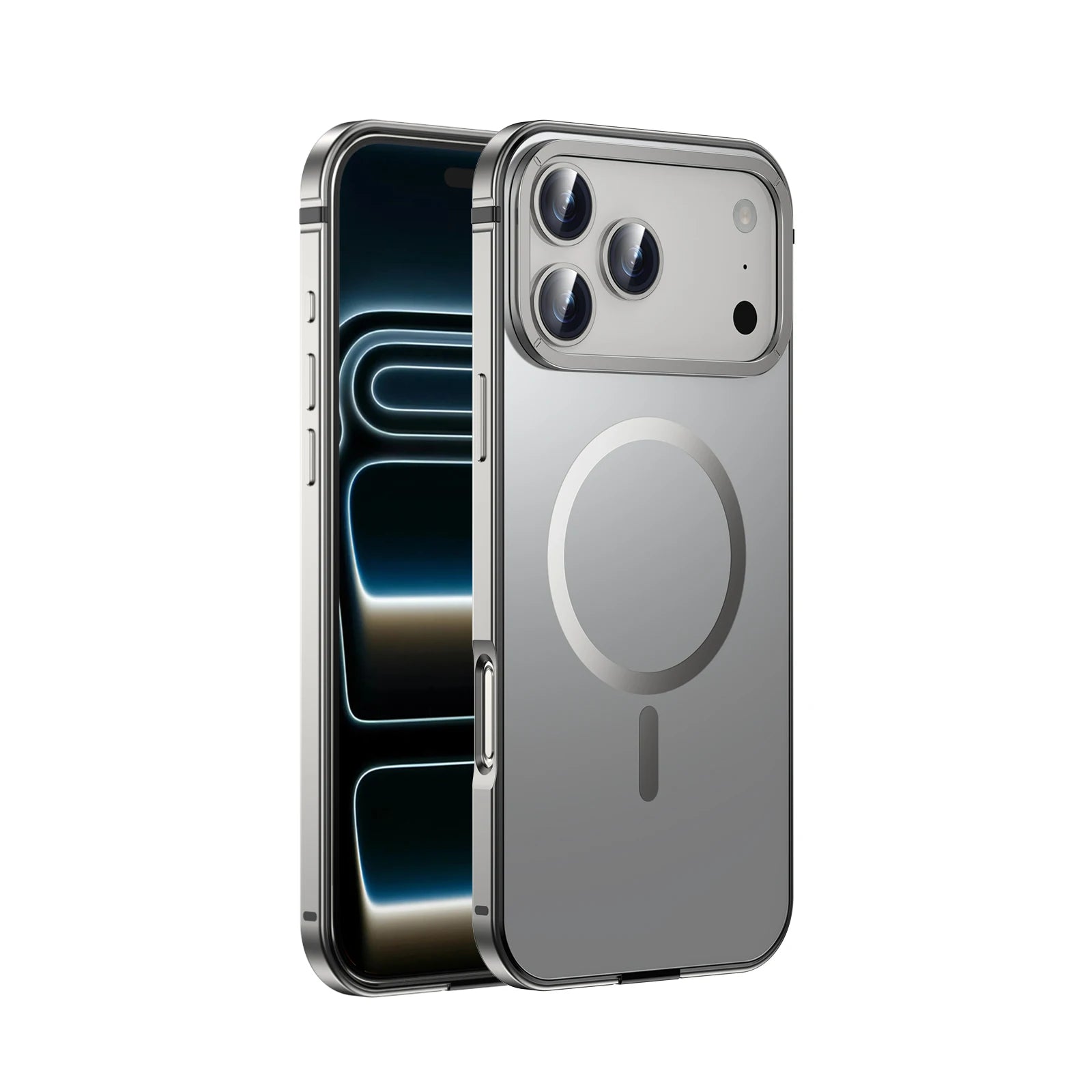 High Quality Suitable Magsafe Case for IPhone 17Pro Max Alloy Frame Heavy Protection Phone Case