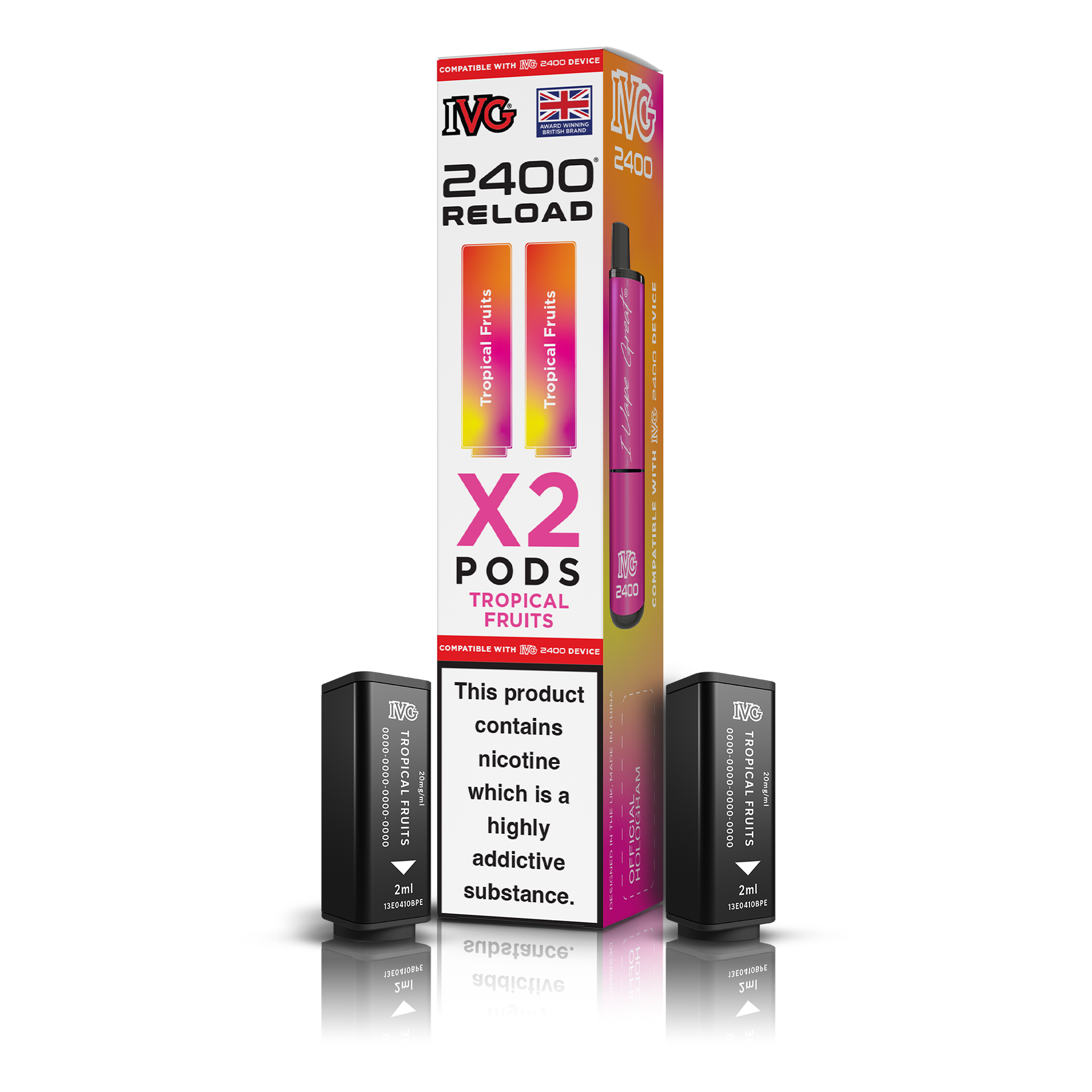 IVG 2400 X2 Tropical Fruits Reload Pods